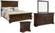 American Woodcrafters Kensington 4-Piece Brown Cherry Queen Bedroom Set-0