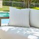 Uttermost® Basket Stripe Ivory Polyester Indoor-Outdoor Pillow-1