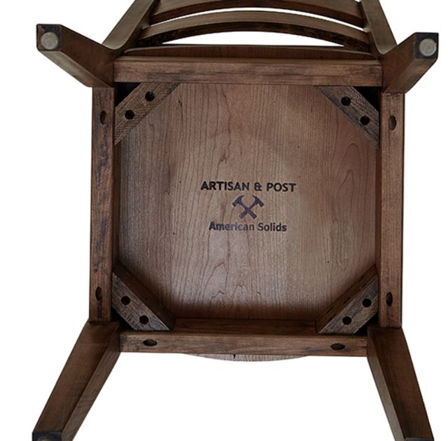 LM Co Home By Vaughan-Bassett Crafted Cherry by Ben & Erin Napier Dark Cherry Ladderback Side Chair-4