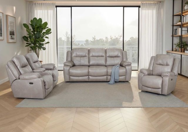 Franklin™ Culver Rogue Sterling Power Reclining Sofa with Power Headrest-2