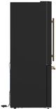 FORNO® Milano Espresso 31 in. 17.2 Cu. Ft. Black Counter Depth Bottom Freezer Refrigerator-2