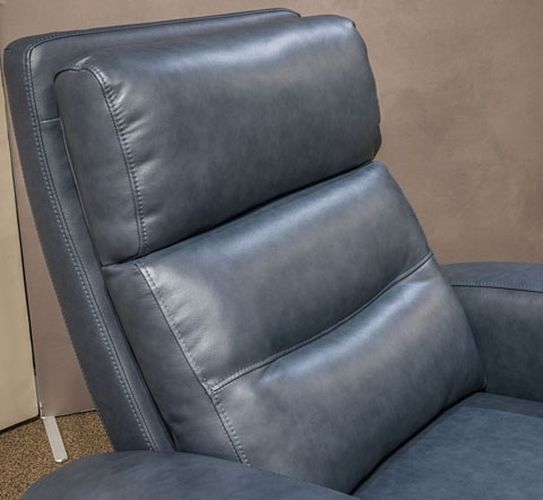 Signature Design by Ashley® Gruaro Indigo Leather Power Swivel Rocker Recliner-3