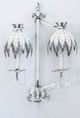A & B Home Brown Two-Arm Wall Lamp-1