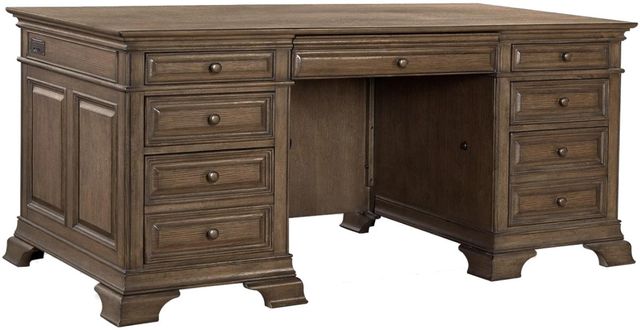 aspenhome® Arcadia Truffle 72" Executive Desk-0