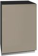 U-Line®  Home Collection 24" 4.9 Cu. Ft. Panel Ready Dual-Zone Beverage Center with Solid Door-1