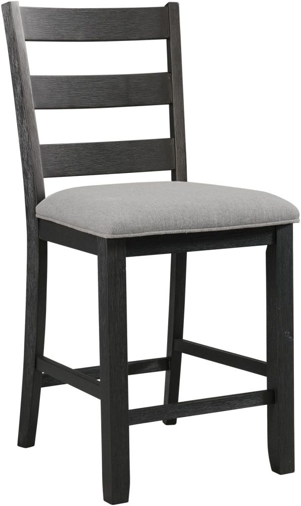 Elements International Martin 6-Piece Black Counter Dining Set-2