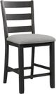Elements International Martin 6-Piece Black Counter Dining Set-2