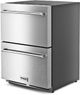 Thor Kitchen® 24" Fingerprint Resistant Stainless Steel Outdoor Freezer Drawer-3
