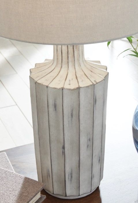 Signature Design by Ashley® Imre Poly Distressed Brown Table Lamp-1