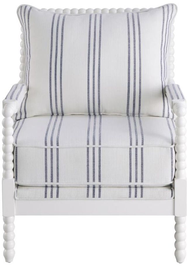 Coaster® Blanchett Stripe/White Accent Chair-1