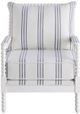 Coaster® Blanchett Stripe/White Accent Chair-1