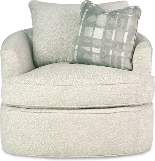 Craftmaster® Customizable CM Modern Barrel Swivel Chair-2