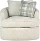 Craftmaster® Customizable CM Modern Barrel Swivel Chair-2