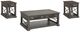 Parker House® Sundance 3-Piece Smokey Gray Occasional Table Set-0