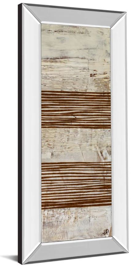 Classy Art Stripes Il by Natalie Avondet Mirror Framed Wall Art-1