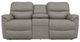 La-Z-Boy® Trouper Charcoal Power Reclining Loveseat with Console and Headrest-1