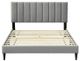 Bernards Millie Gray Upholstered Full Panel Bed-2