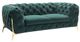 VIG Furniture Divani Casa Sheila Emerald Green Loveseat-0