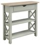Null Furniture 6618 Acorn Small Console Table with Cottage Blue Base-0