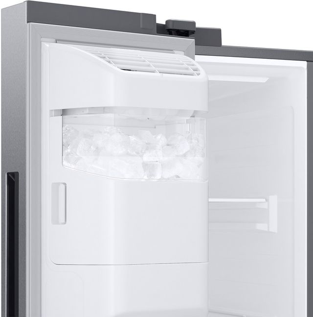 Samsung Bespoke AI 36" 27.4 Cu. Ft. Fingerprint Resistant Stainless Steel Side-by-Side Refrigerator with Sphere Ice™-4