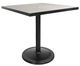 CabanaCoast® Customizable Kensington Wooden 42" Outdoor Square Pedestal Balcony Table-1