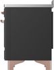 Ilve® Majestic III 48" Graphite Matte Pro Style Induction Range with Triple Glass Door and Copper Trim-3