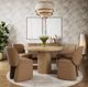 Jofran Inc. Breck Brick and Flecked with Gray Upholstered Dining Side Chair-1