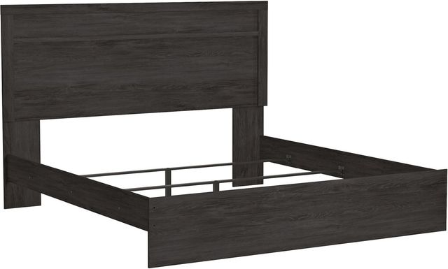 Signature Design by Ashley® Belachime Black Queen Panel Headboard/Footboard-1