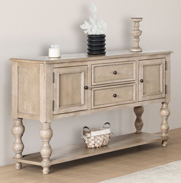 Furniture of America® Chesapeake Light White Wash Server-0