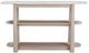 Bassett Mirror Horizons White Oak Console Table with White Top-1