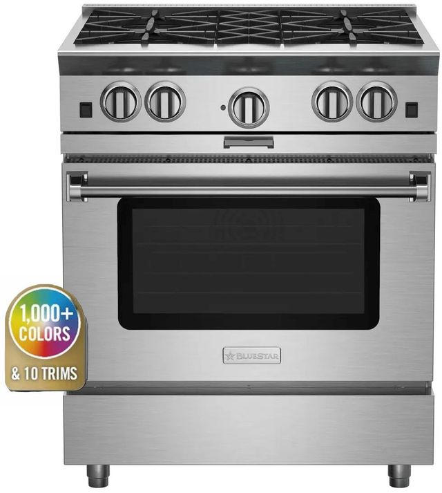 BlueStar® Platinum™ Series 30" Color Match Pro Style Natural Gas Range-0