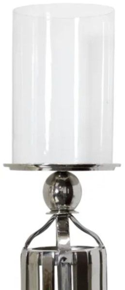 StyleCraft Chrome/White Large Hurricane Holder-1