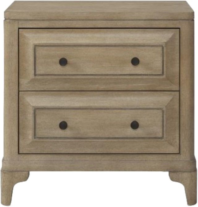Bernards Citrus Heights Brown 2-Drawer Nightstand-1