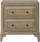 Bernards Citrus Heights Brown 2-Drawer Nightstand-1