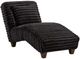 Affordable Furniture 9006 Lush Black Chaise-0