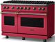 Viking® 5 Series 48" Valentine Pro Style Gas (LP) Range with Brushed Brass Trim-2