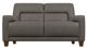 La-Z-Boy® Draper Pewter Leather Loveseat-1