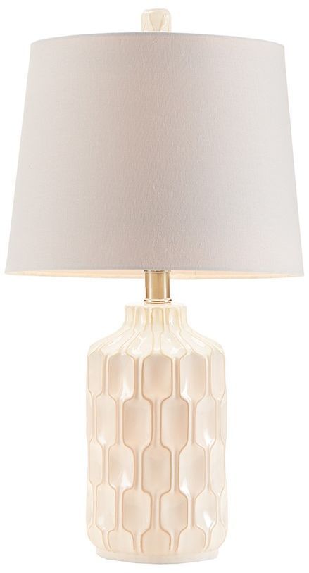 Olliix by INK+IVY Ivory Contour Table Lamp-1