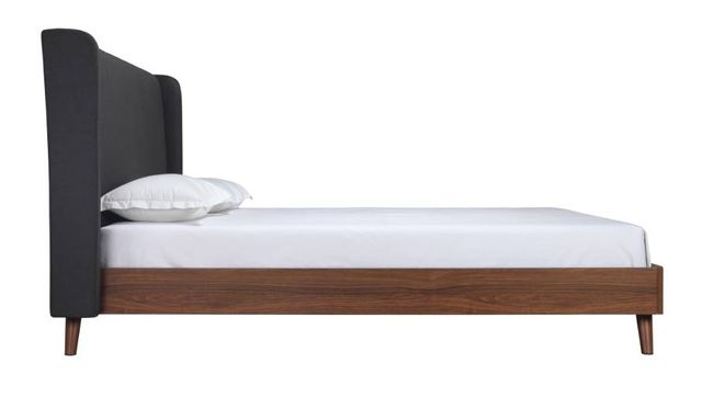 Mazin Furniture Brody Dark Gray King Upholstered Platform Bed-2