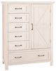 Westwood Design Westfield Brushed White 6-Drawer Youth Chifferobe-0