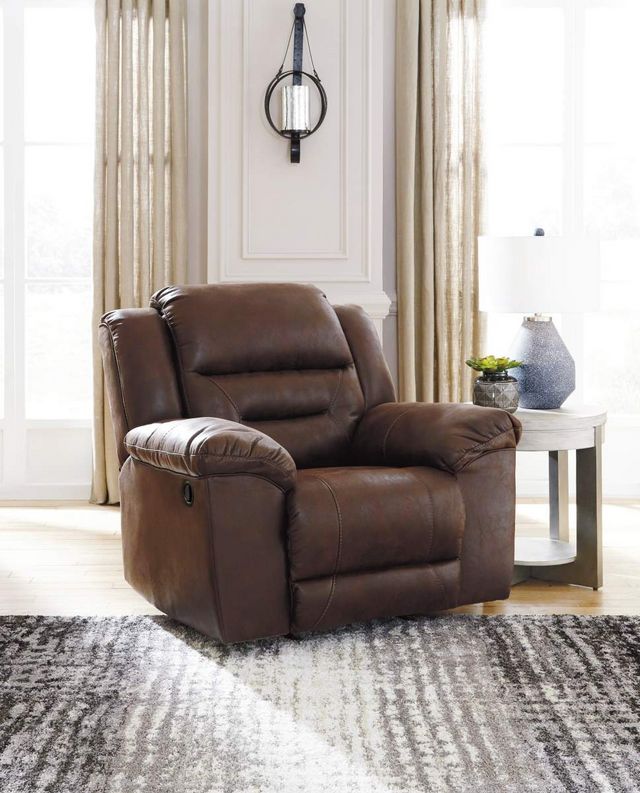 Signature Design by Ashley® Stoneland Chocolate Manual Rocker Recliner-4