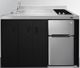 Summit® 54" Black and Stainless Steel All-In-One Kitchenette-1