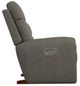 La-Z-Boy® Soren Charcoal Power Rocking Recliner with Headrest and Lumbar-2
