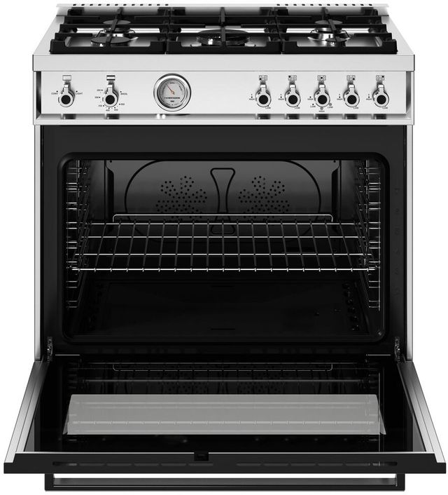 Bertazzoni Professional Series 36" Fingerprint Resistant Stainless Steel Pro Style Gas Range-1