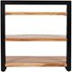 Jofran Inc. Nature's Edge Black/Natural Small Bookcase-3