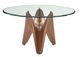 VIG Furniture Modrest Seguin Glass/Walnut Dining Table-0