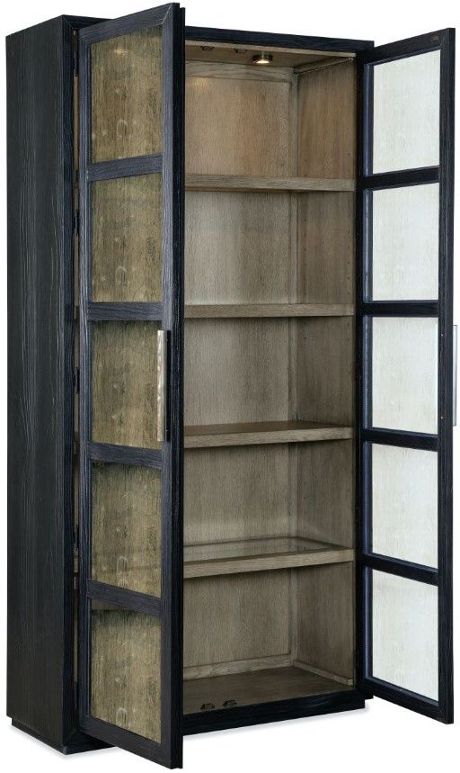 Hooker® Furniture Linville Falls Shou Sugi Ban Shadow Curio Cabinet-3