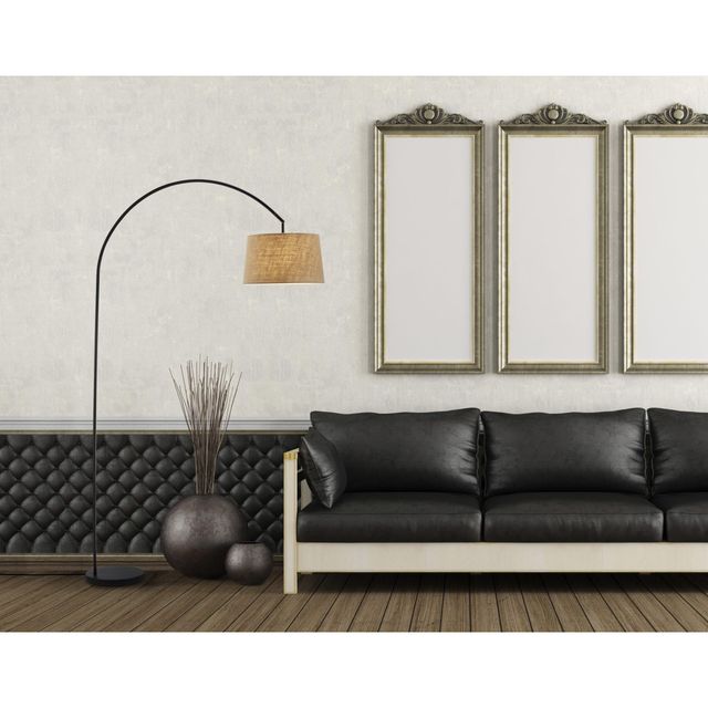 Adesso® Goliath Matte Black Arc Lamp-1