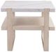 Bassett Mirror Newport White Rectangular End Table with Sunbleached Ash Base-1