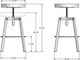 Amisco Customizable Architect Upholstered Adjustable Stool-2